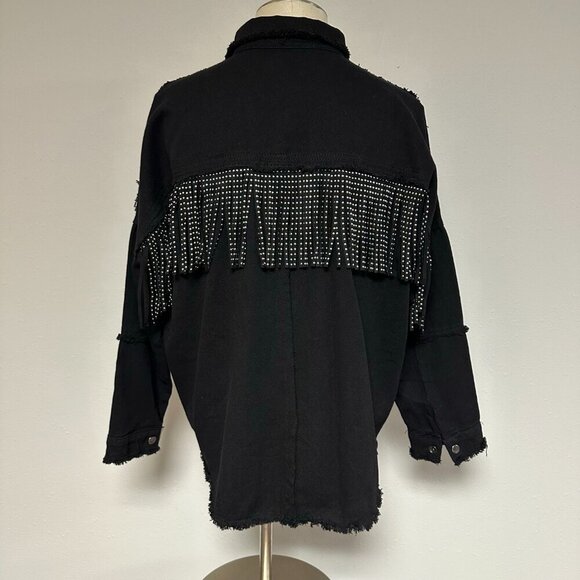 *NEW* Vervet Fringe Denim Jacket - Picture 4 of 9